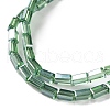 Electroplate Transparent Glass Beads Strands Pearl Luster Plated EGLA-H106-01A-PL08-3