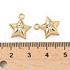Brass Micro Pave Cubic Zirconia Pendants KK-S531-12G-B-3