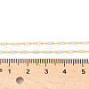 Brass Long Oval Link Chain Necklaces for Women Men NJEW-Z068-05G-5