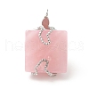 Natural Rose Quartz Pendants G-G870-13P-01-2