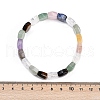 Natural Mixed Gemstone Beaded Stretch Bracelets for Women Men BJEW-M049-17-5