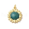 Rack Plating Brass Enamel Pendants KK-Z056-46G-02-1