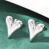 Non-Tarnish 304 Stainless Steel Heart Stud Earrings for Women EJEW-F300-09P-4
