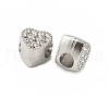 304 Stainless Steel European Bead Rhinestone Settings STAS-D307-01A-P-2