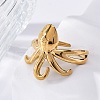 Marine Animal Theme 304 Stainless Stee Open Cuff Rings RJEW-Q005-01C-G-1