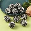 Brass Rhinestone Beads RB-J023-4
