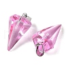 Spray Painted Glass Pendants GLAA-Z007-03C-2