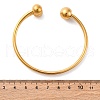 304 Stainless Steel Cuff Bangles BJEW-P310-16G-5