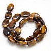 Natural Gemstone Tiger Eye Beads Strands X-G-L164-A-07-3