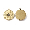 PVD Vacuum Plating 201 Stainless Steel Natural Labradorite Pendants STAS-C064-VC822-3