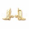 Rack Plating Brass Micro Pave Cubic Zirconia Pendants X-KK-H436-11G-1