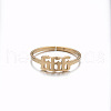 Number 201 Stainless Steel Adjustable Cuff Rings FS-WG22891-11-2