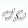 Brass Micro Pave Cubic Zirconia Pendants KK-N254-240P-2