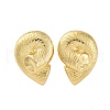 Rack Plating Brass Dangle Stud Earrings for Women EJEW-C125-23A-G-4