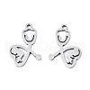 Non-Tarnish 201 Stainless Steel Pendants STAS-T044-237P-2