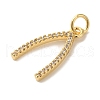 Rack Plating Brass Micro Pave Cubic  Zirconia Pendant KK-U027-14G-2