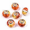 Transparent Two Tone Resin European Beads RPDL-T003-002G-1