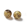 Handmade Gold Foil Glass Beads LAMP-P068-13C-1