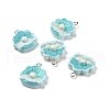 Ocean Theme Opaque Resin Pendants RESI-J023-10A-3