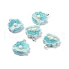 Ocean Theme Opaque Resin Pendants RESI-J023-10A-3