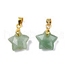 Natural Green Aventurine Charms G-N326-142-07-1