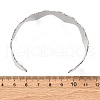 Romantic 304 Stainless Steel Cuff Bangles for Women BJEW-Q045-01P-3