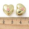 Brass Enamel European Beads KK-K298-04C-G-3