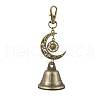 Iron Bell Pendant Decoration HJEW-JM02450-1