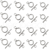 SUNNYCLUE 40Pcs 4 Styles 304 Stainless Steel Ring Toggle Clasps STAS-SC0007-38-1