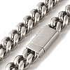 Non-Tarnish 304 Stainless Steel Curb Necklaces NJEW-Q337-04D-P-2