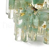 Natural Green Aventurine & Resin Candle Holder Molds DJEW-H012-02B-4