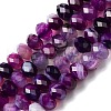 Natural Banded Agate/Striped Agate Beads Strands G-E605-A02-01D-1