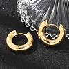 202 Stainless Steel Huggie Hoop Earrings X-EJEW-O087-08C-G-1