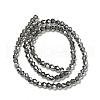 Transparent Electroplate Glass Beads Strands EGLA-S056-4mm-15-2