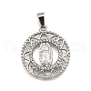 304 Stainless Steel Pendants STAS-B086-09I-P-1