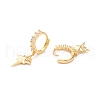 Star Dangle Huggie Hoop Earrings EJEW-A064-05G-RS-2