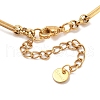 304 Stainless Steel Multi Layerd Oval Bib Necklaces for Women NJEW-A032-09G-01-3