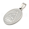 Non-Tarnish 304 Stainless Steel Pendants STAS-B071-02I-17P-2