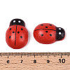 Natural Spray Painted Self-adhesive Cabochons WOOD-N018-03B-4