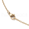 Natural Tiger Eye & Glass Seed Beaded Star Pendant Necklaces NJEW-MZ00108-02-5