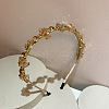 Baroque Crystal Rhinestones Wrapped Alloy Thin Hair Bands PW-WG26241-03-1