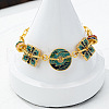 Brass Enamel Link Chain Bracelets FS-WG52E4D-05-1