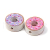 Printed Wood Beads WOOD-V003-02-2