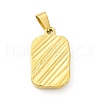 PVD Vacuum Plating 304 Stainless Steel Pendants STAS-A073-04G-02-2
