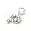 Rack Plating Brass with ABS Plastic Pearl European Dangle Charms KK-G501-02P-P-2