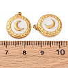 304 Stainless Steel Enamel Pendants STAS-U061-34G-B01-3