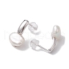 Natural Pearl Ear Studs EJEW-P286-08P-2