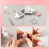Spinning Fidget Ring & Butterfly & Shell & Flower & Starfish & Paw Print Silicone Molds Kit BY-TAC0003-08-5