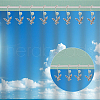 AHADERMAKER DIY Eagle Shower Curtain Hook Rings Making Kit DIY-GA0003-64-6