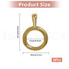 CHGCRAFT 6Pcs Brass Twister Clasps FIND-CA0009-39-2
